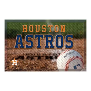 Houston Astros Rubber Scraper Door Mat