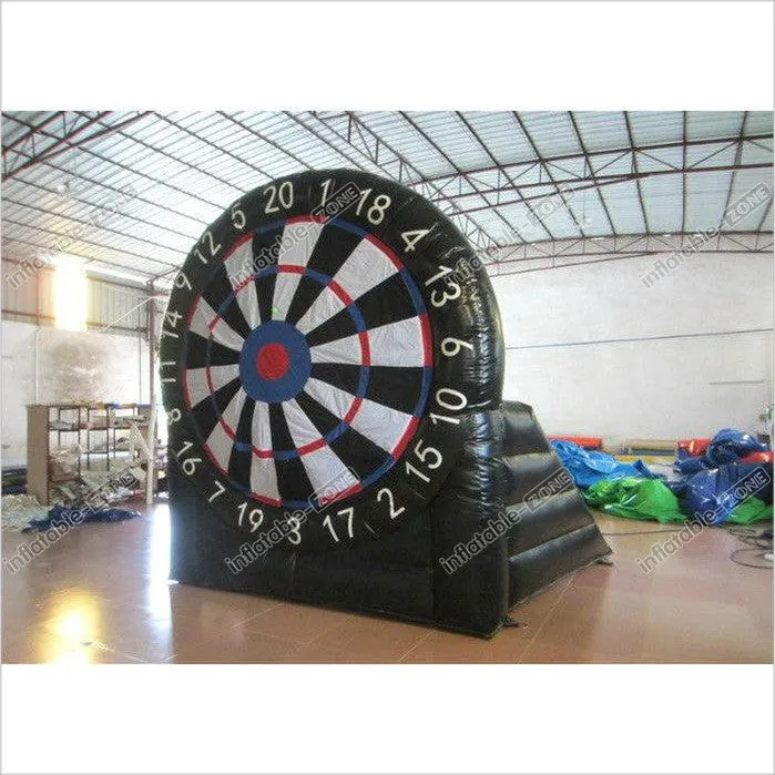 Indoor Giant Inflatable Sports Games Inflatable Foot Darts 3 X 3.3M Digital Printing