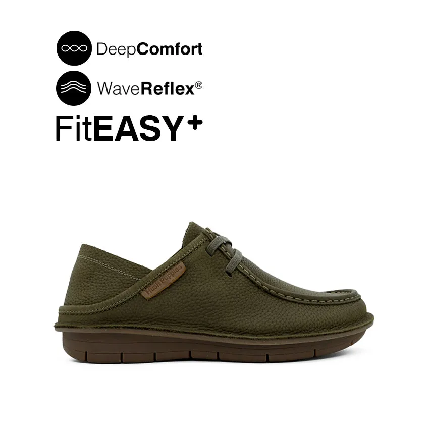 Kaleb Two Eye Men's Shoes - Olive Tumbled Nubuck