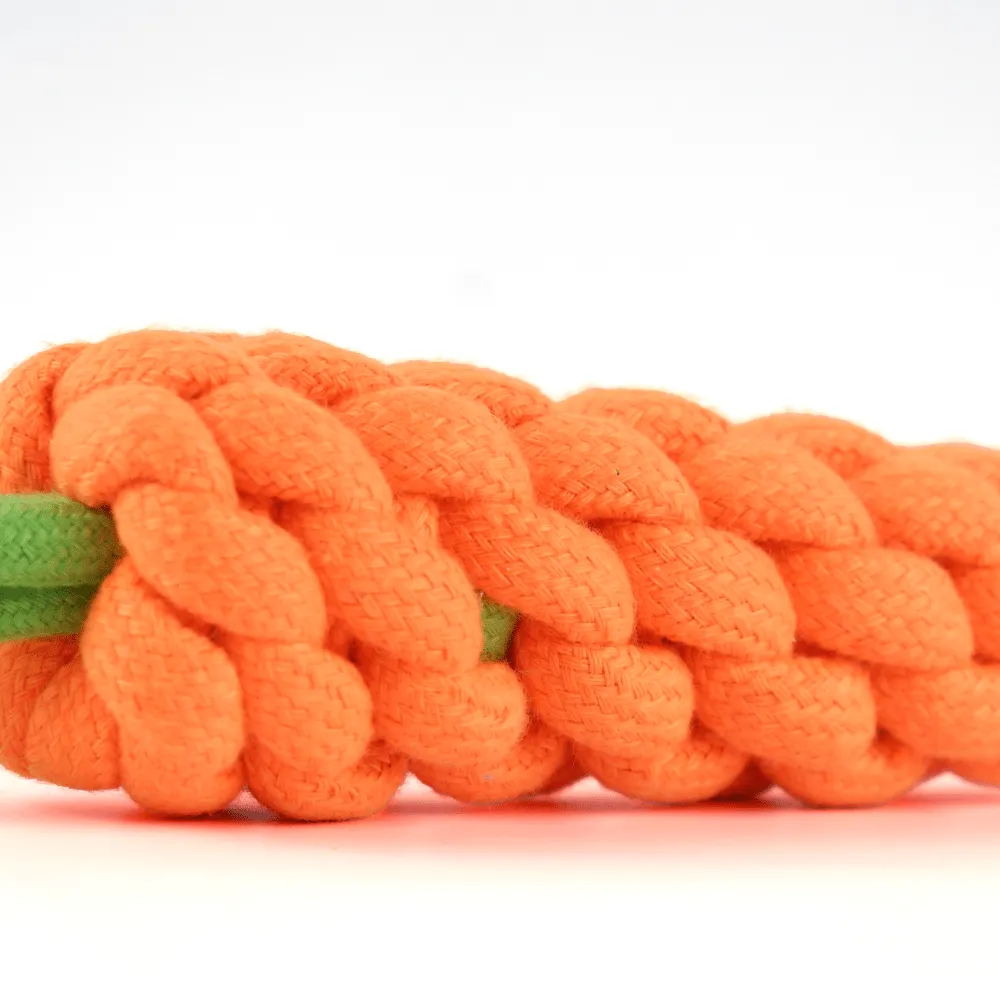 Kiki N Pooch Rope Carrot Toy for Dogs