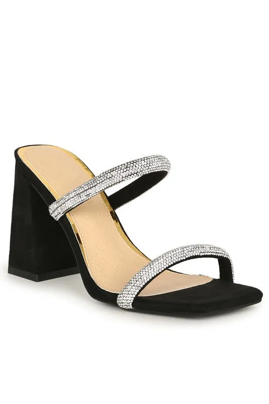 Kinna Dazzle Shoe in Black / Nude