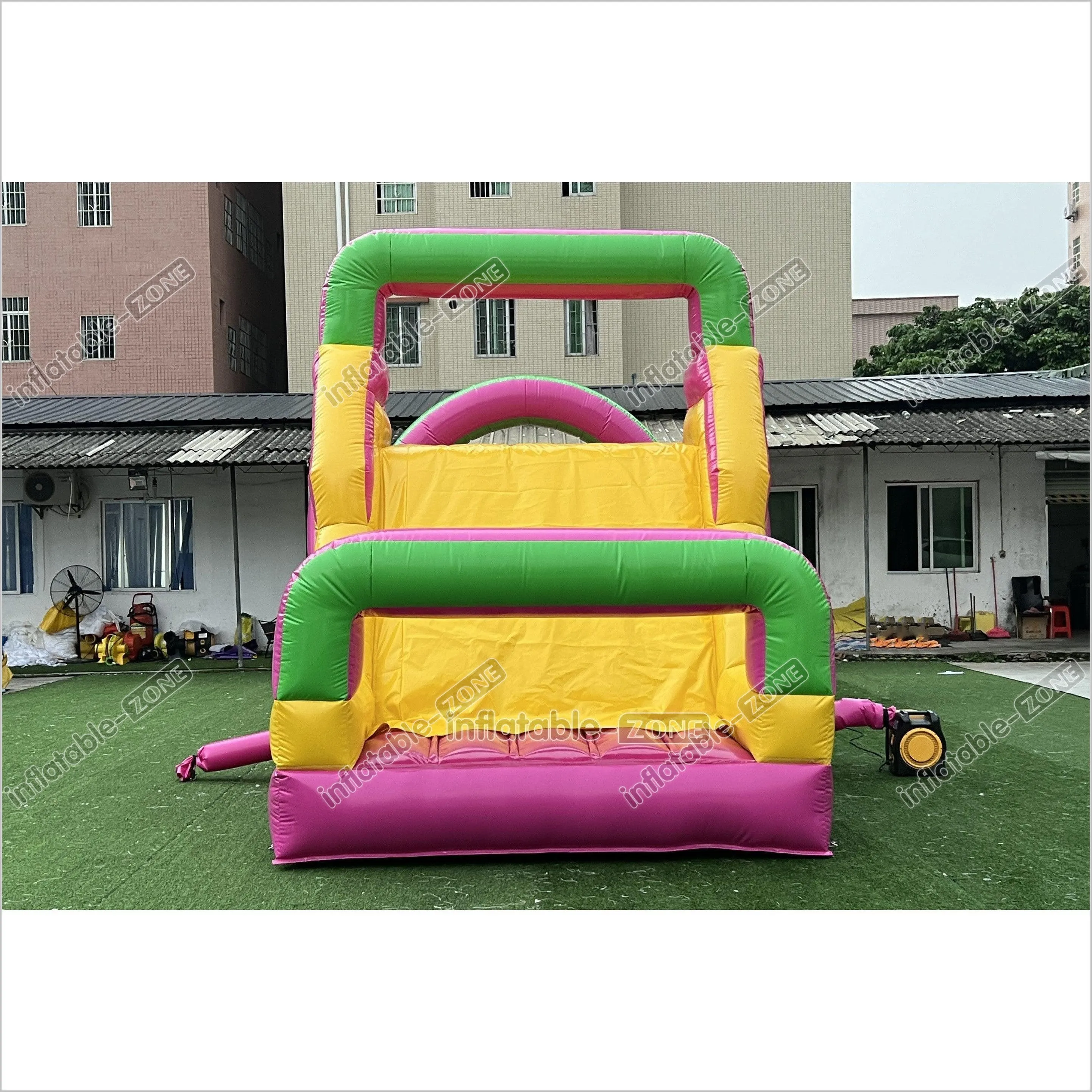 Large Obstacle Course Party Event Energy Challenge Sports Inflatable Obstacle Jumping Castle Bouncer With Slide