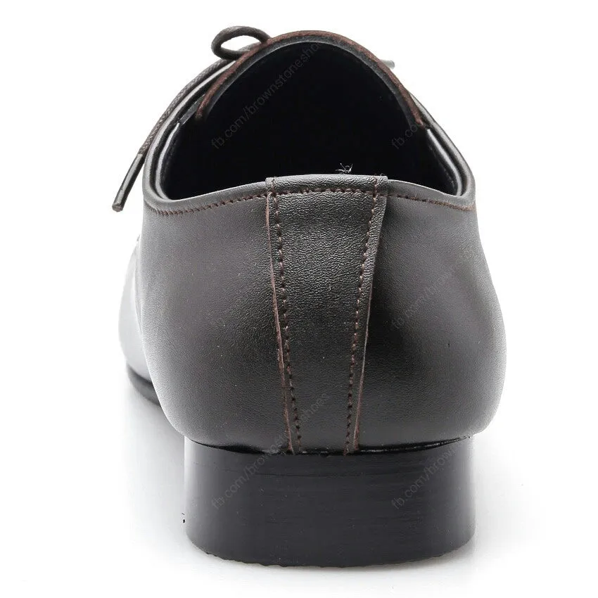 Leather Shoes Clever Soft Dark Brown