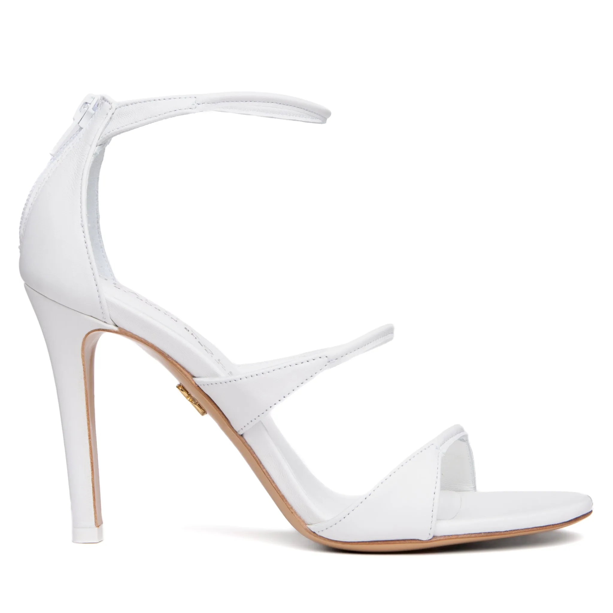 Lorenza Beige Leather Sandal