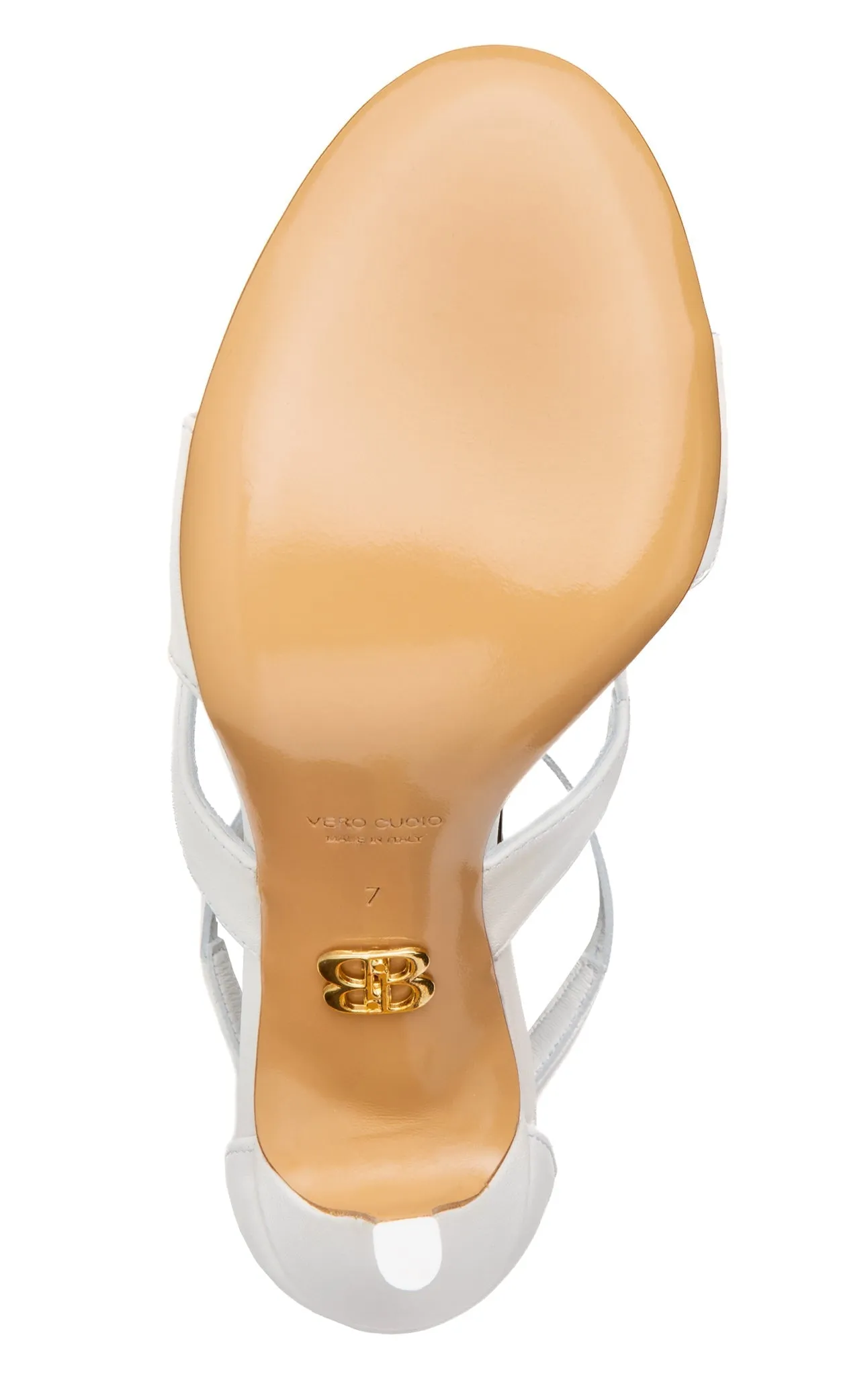 Lorenza Beige Leather Sandal