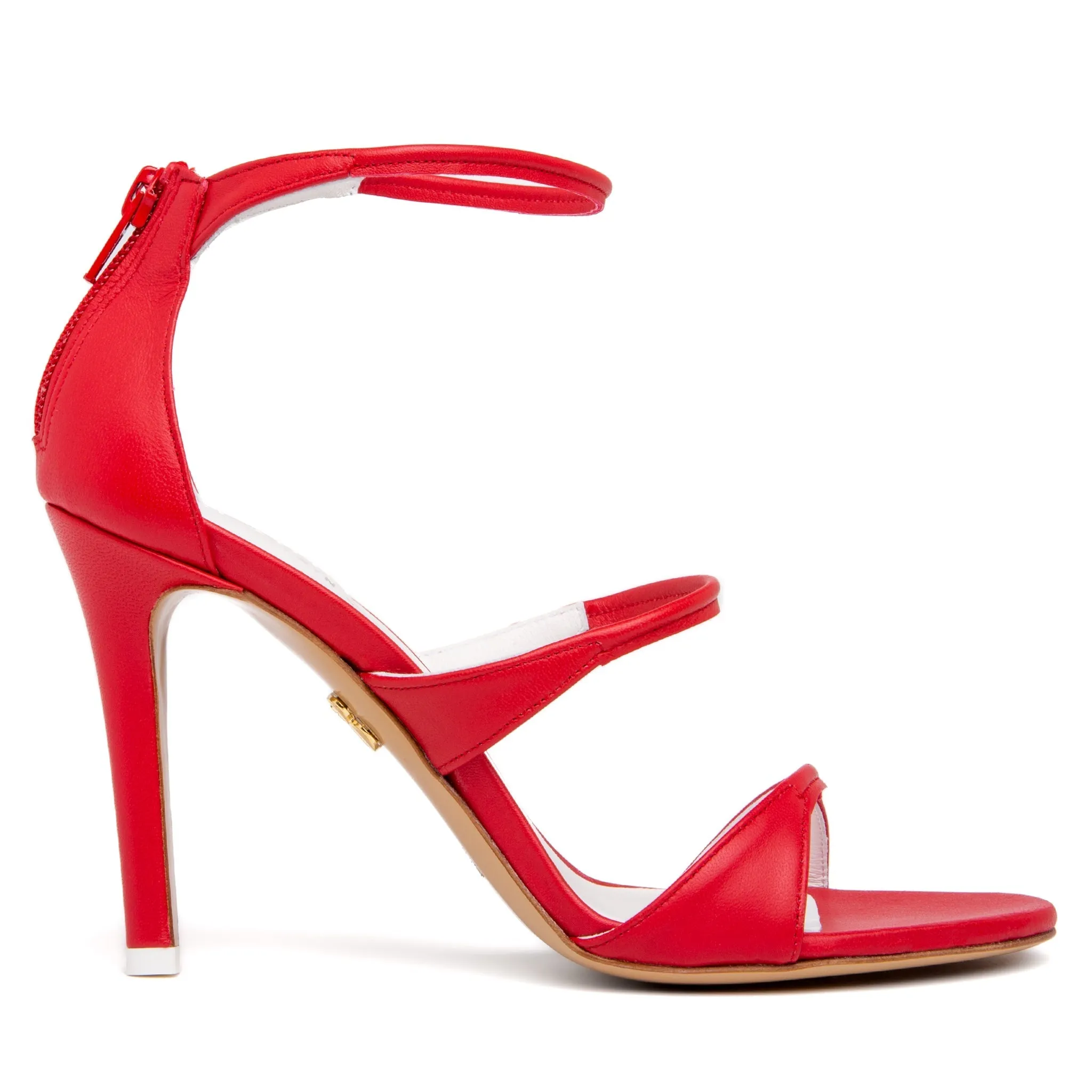 Lorenza Red Leather Sandal