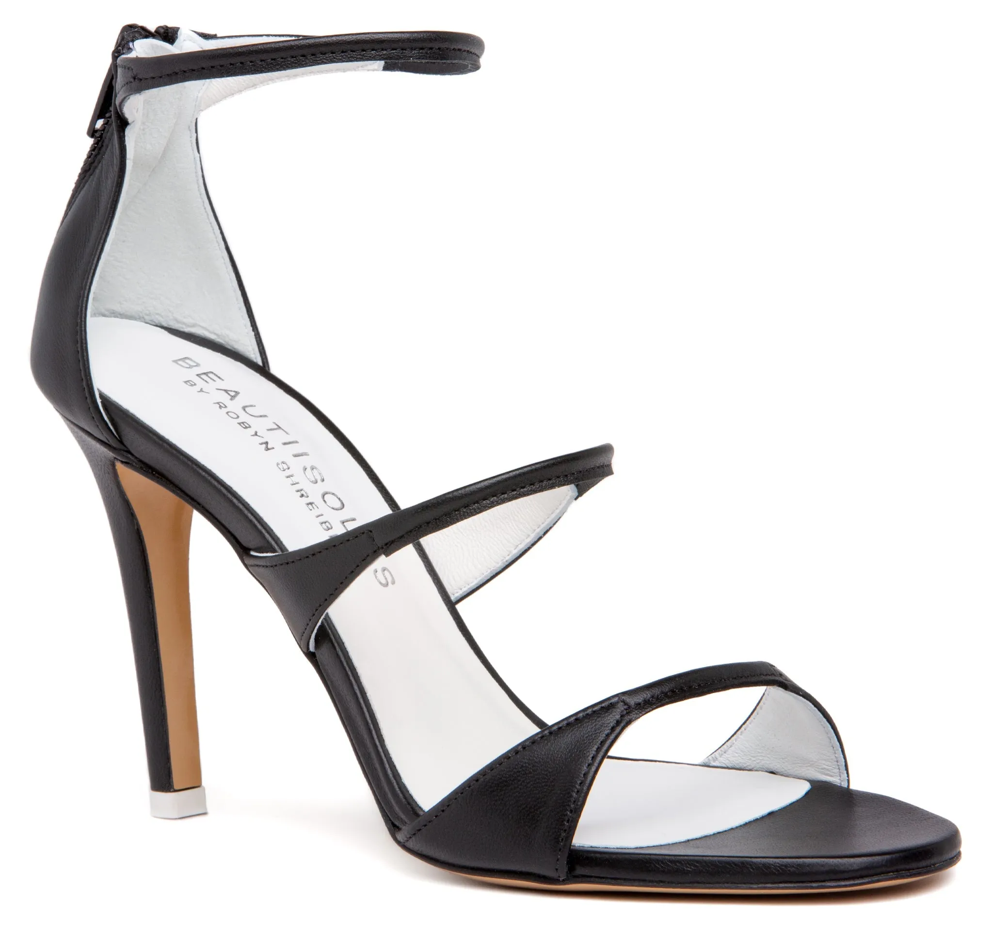 Lorenza White Leather Sandal