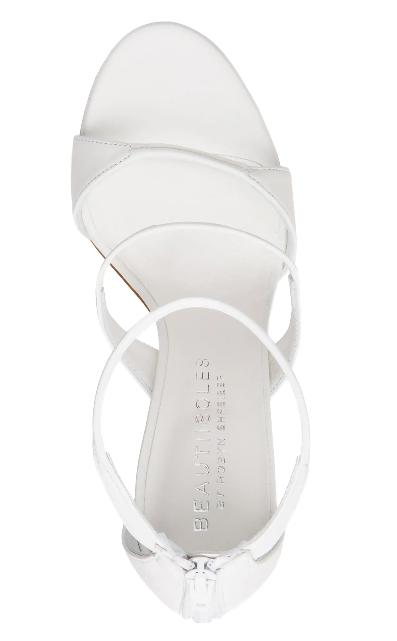 Lorenza White Leather Sandal