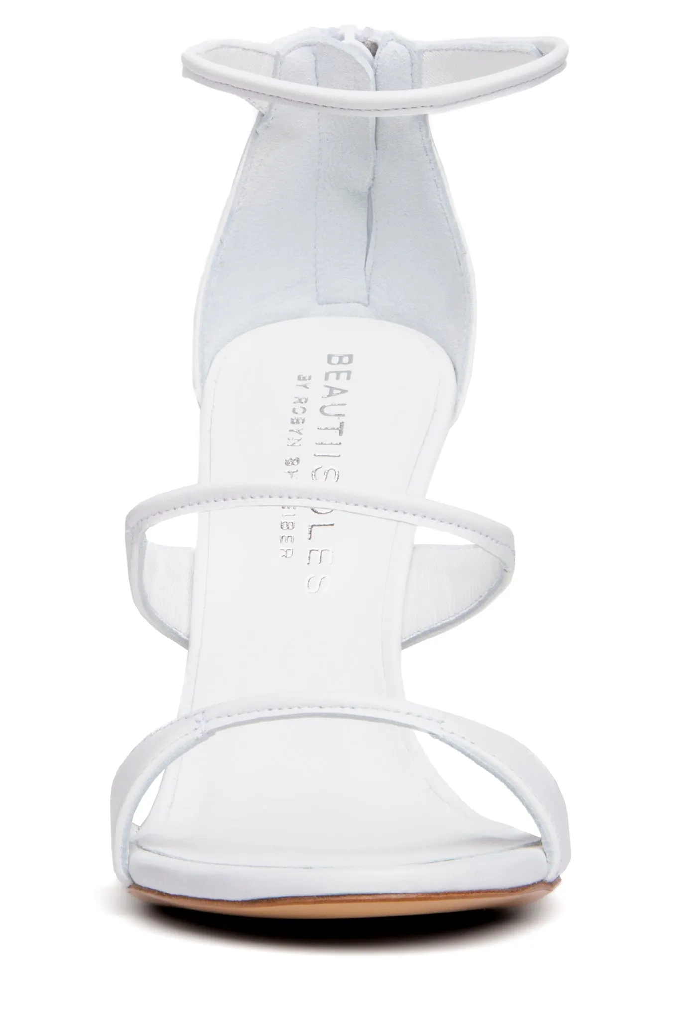 Lorenza White Leather Sandal