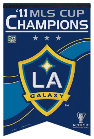 Los Angeles Galaxy 2011 MLS Soccer Champions Commemorative Banner - Wincraft Inc.