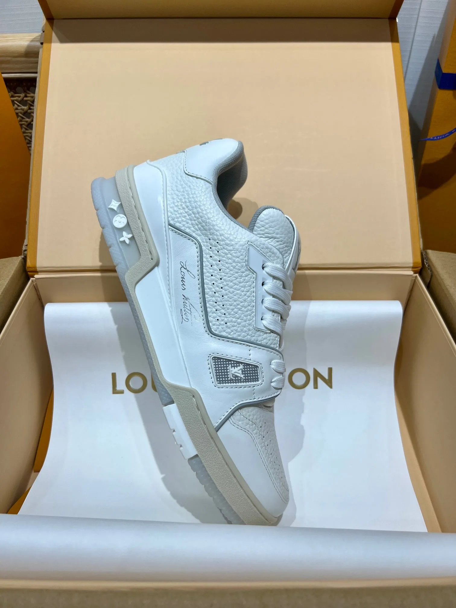 LUV White Trainer Sneakers-77