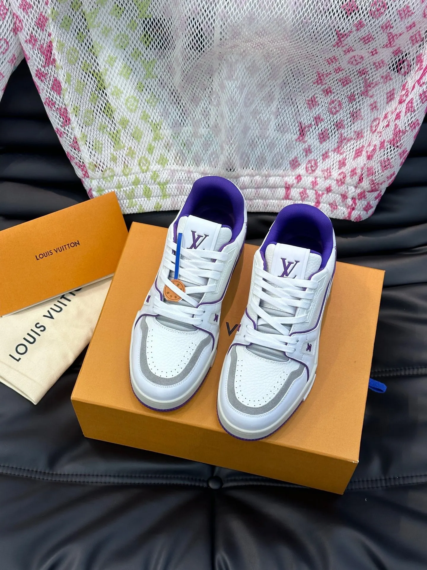 LUV Women's Purple and White Trainer  Sneakers-096