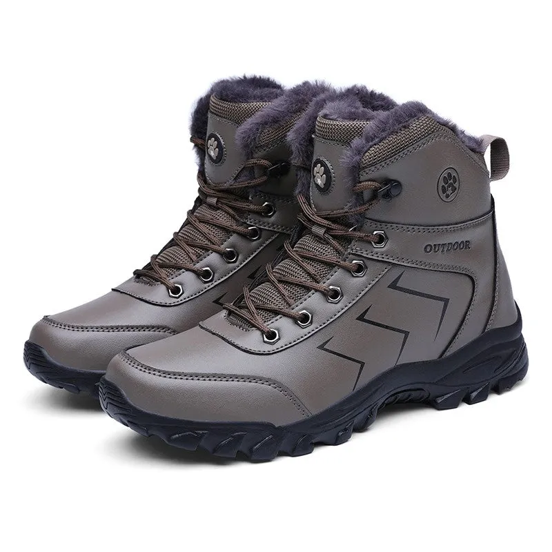 Man's winter thermal leather fashion joker comfortable boots