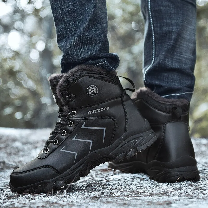 Man's winter thermal leather fashion joker comfortable boots