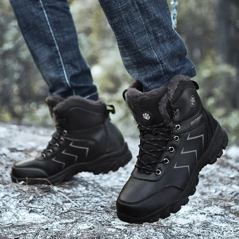 Man's winter thermal leather fashion joker comfortable boots