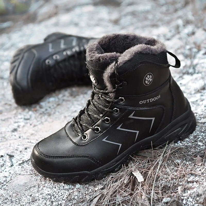 Man's winter thermal leather fashion joker comfortable boots