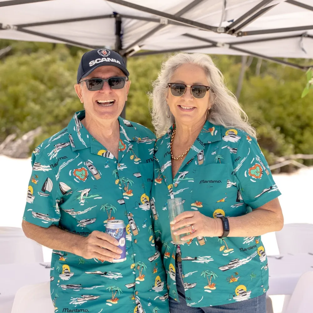 Maritimo Luxury Yachts, GC - Custom Hawaiian Shirt Uniforms