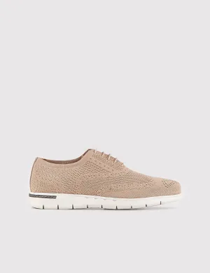 Men Beige Casual Knit Shoes