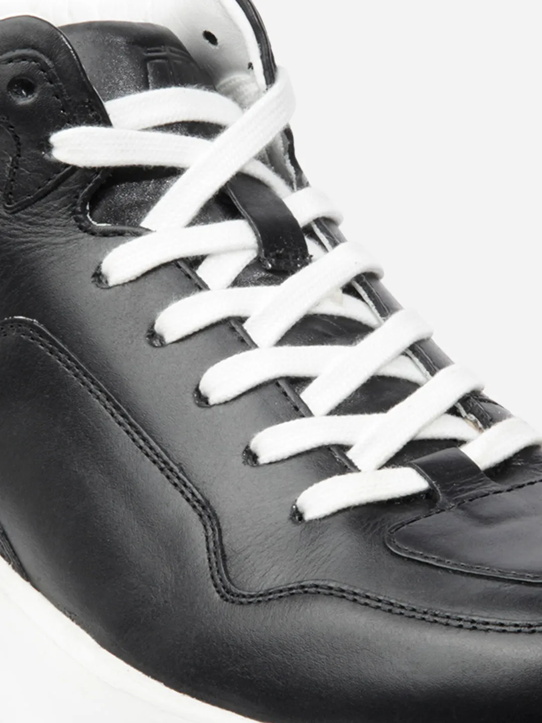 Men Black Leather Sneaker (ID3093)