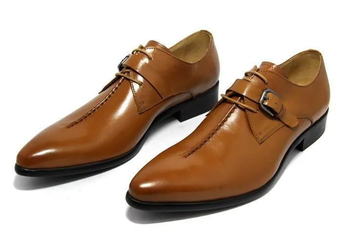 Men Dress Shoes -  Pointed Business Shoes