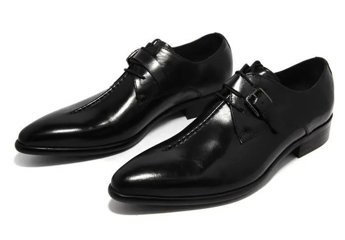 Men Dress Shoes -  Pointed Business Shoes