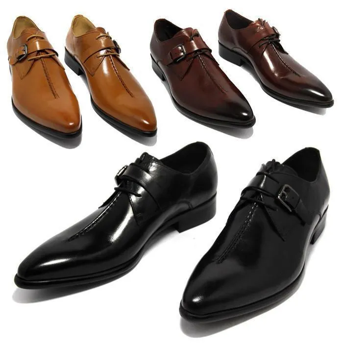 Men Dress Shoes -  Pointed Business Shoes