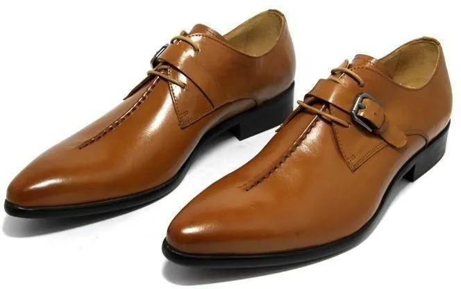 Men Dress Shoes -  Pointed Business Shoes