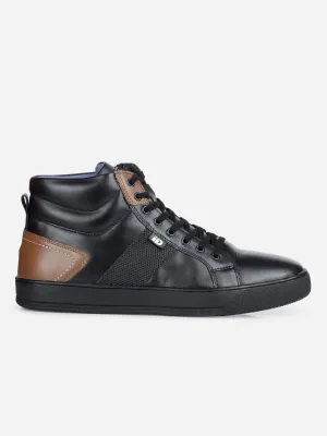 Men's Black Ankle Top Lace Up Sneaker (ID3053)