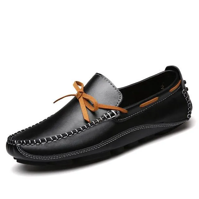 Mens Casual Breathable Leather Loafers