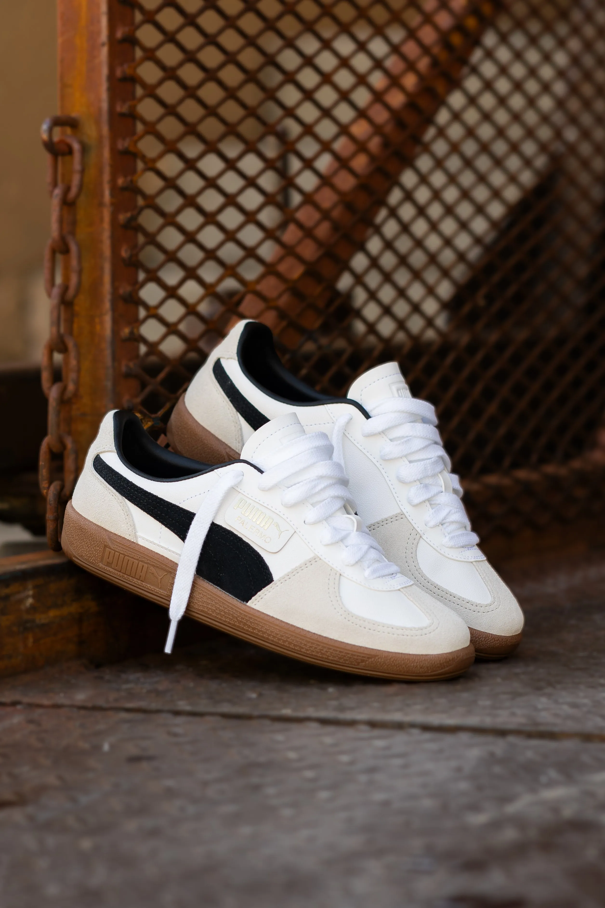 Mens Puma Palermo LTH (White/Black)