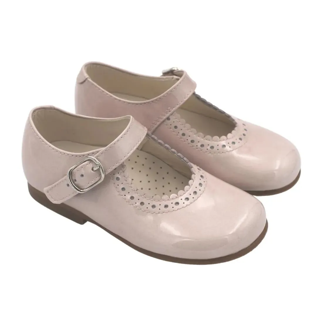 Natalie- Light Pink Patent Leather Mary Jane Shoes