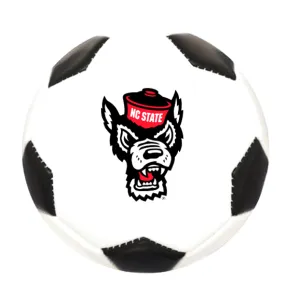 NC State Wolfpack White Mini Wolfhead Soccer Ball