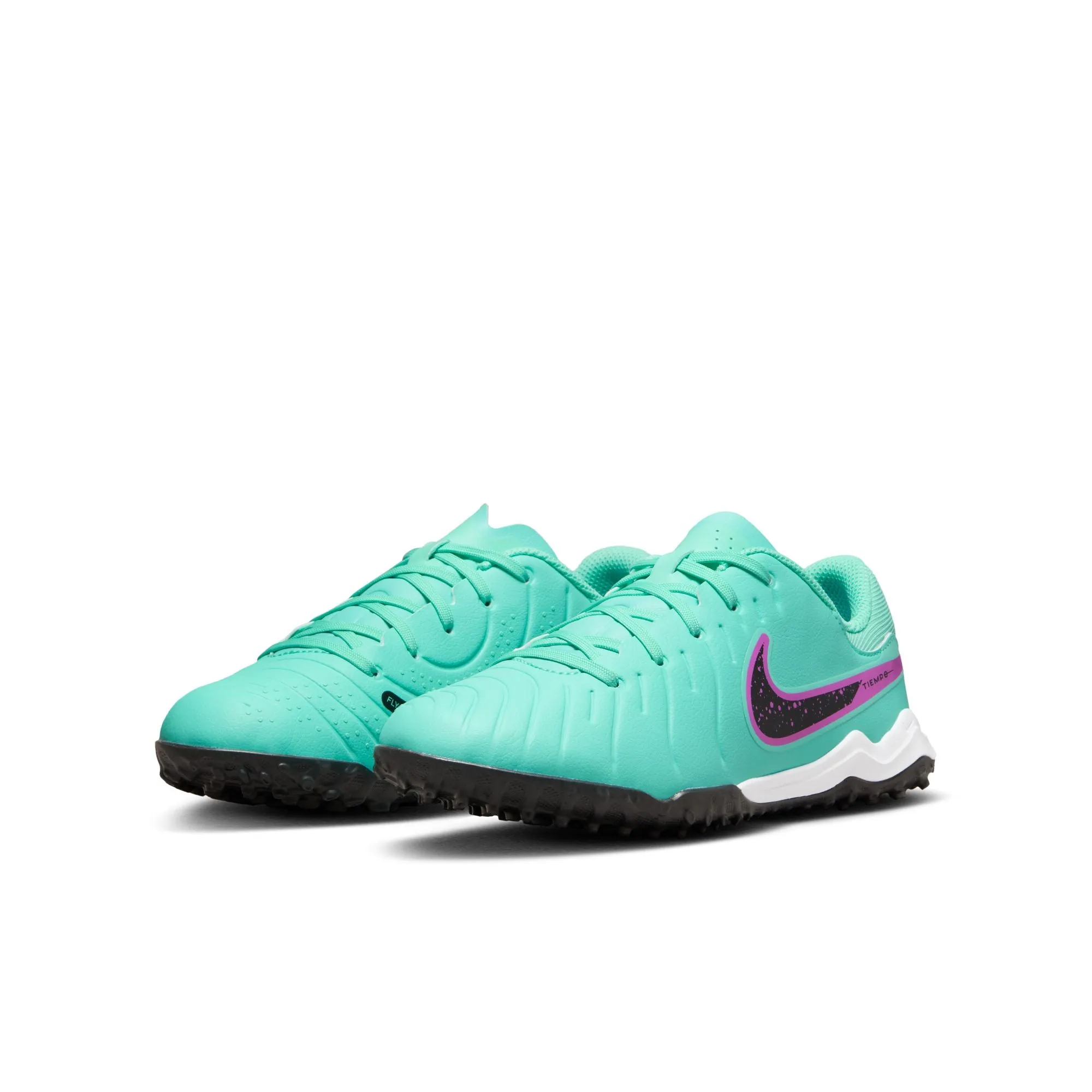 Nike Junior Tiempo Legend 10 Academy TF Turf Soccer Cleat - Hyper Turquoise/Fuchsia Dream/Black/White