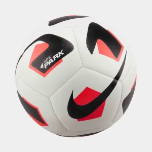 Nike Park Soccer Ball, White/Bright Crimson