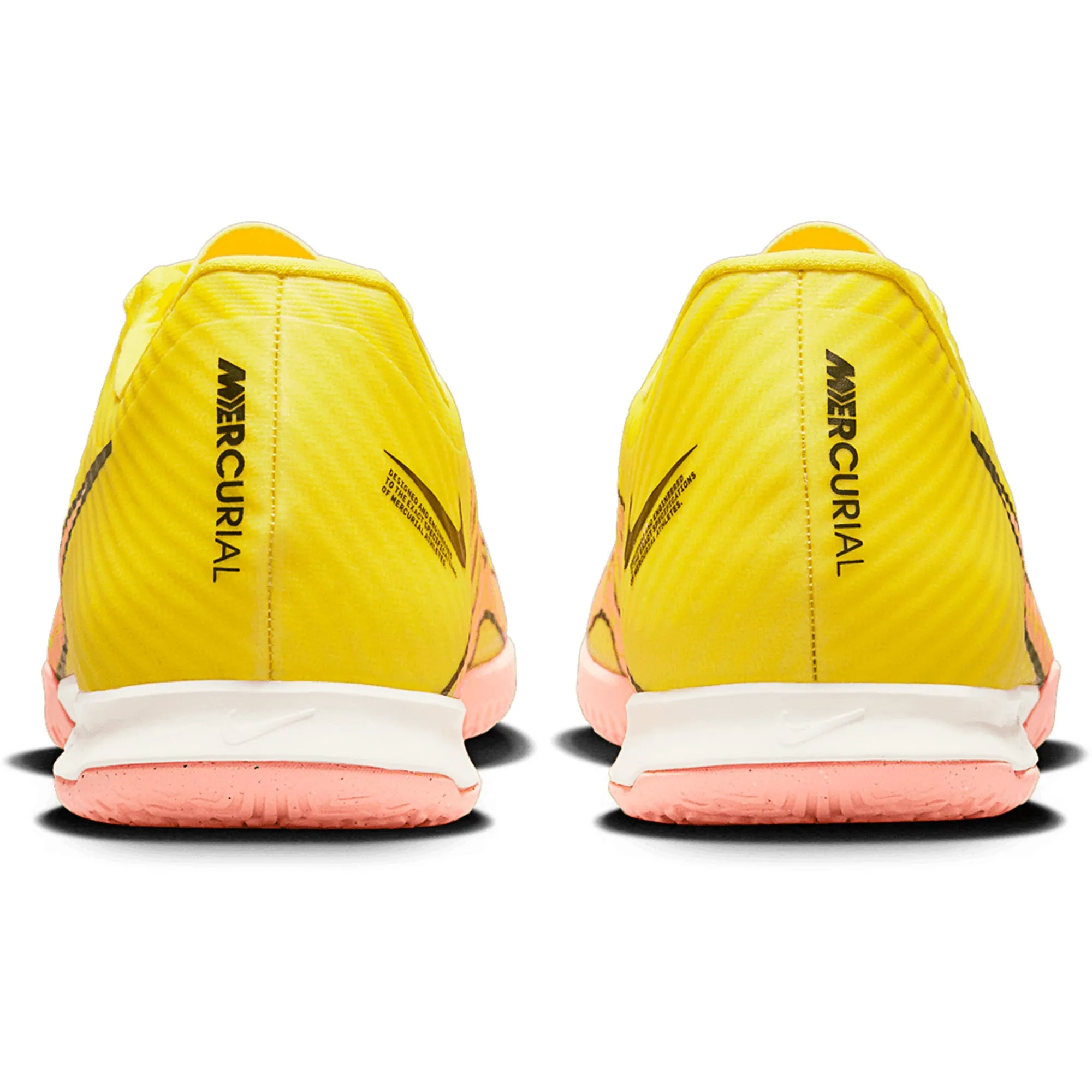 Nike Zoom Mercurial Vapor 15 Academy IC Indoor Soccer Shoes - Yellow Strike/Sunset Glow/Volt Ice