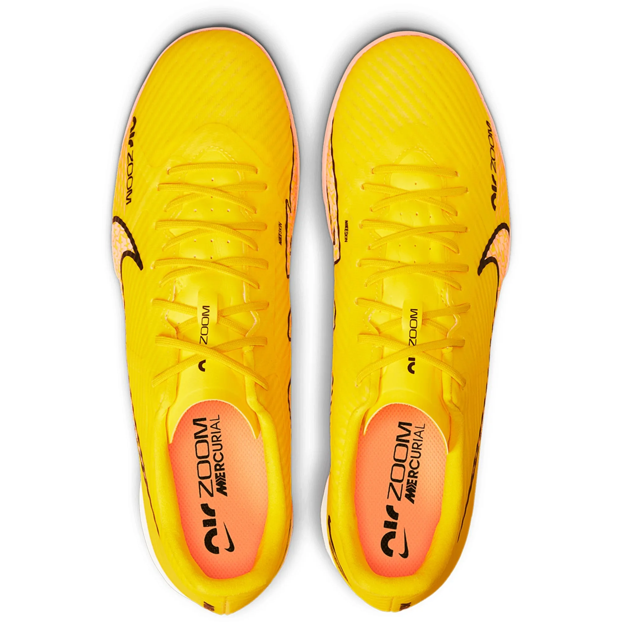 Nike Zoom Mercurial Vapor 15 Academy IC Indoor Soccer Shoes - Yellow Strike/Sunset Glow/Volt Ice