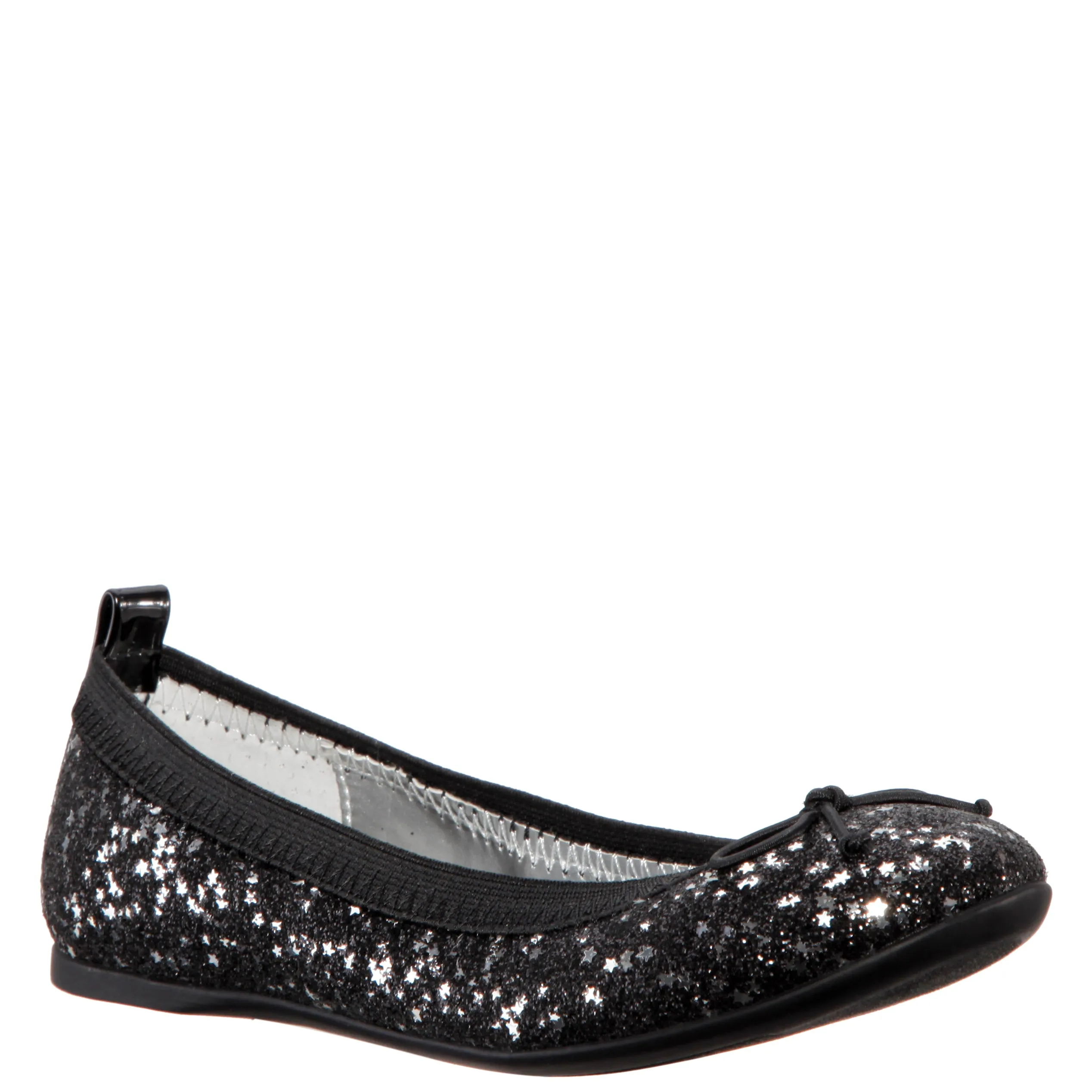 Nina Esther Ballet Flat Black Star (Little Kid / Big Kid)