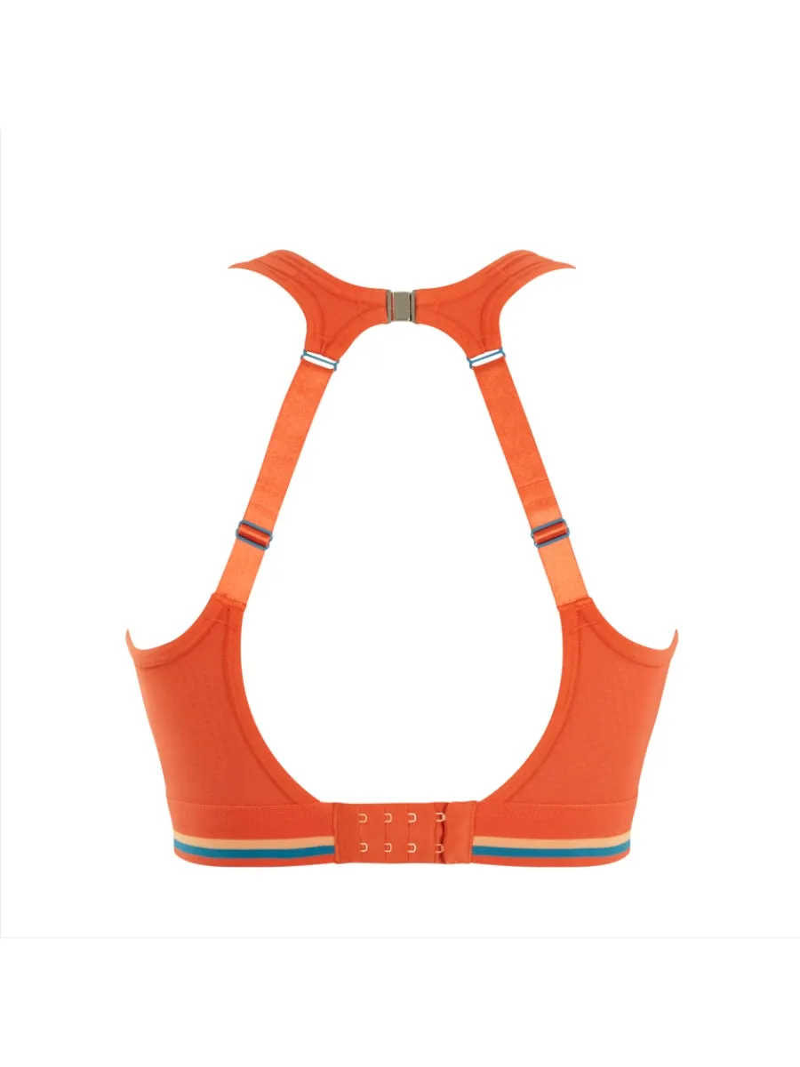 Non Wired Magnetic Racerback Sports Bra - Sunrise Orange