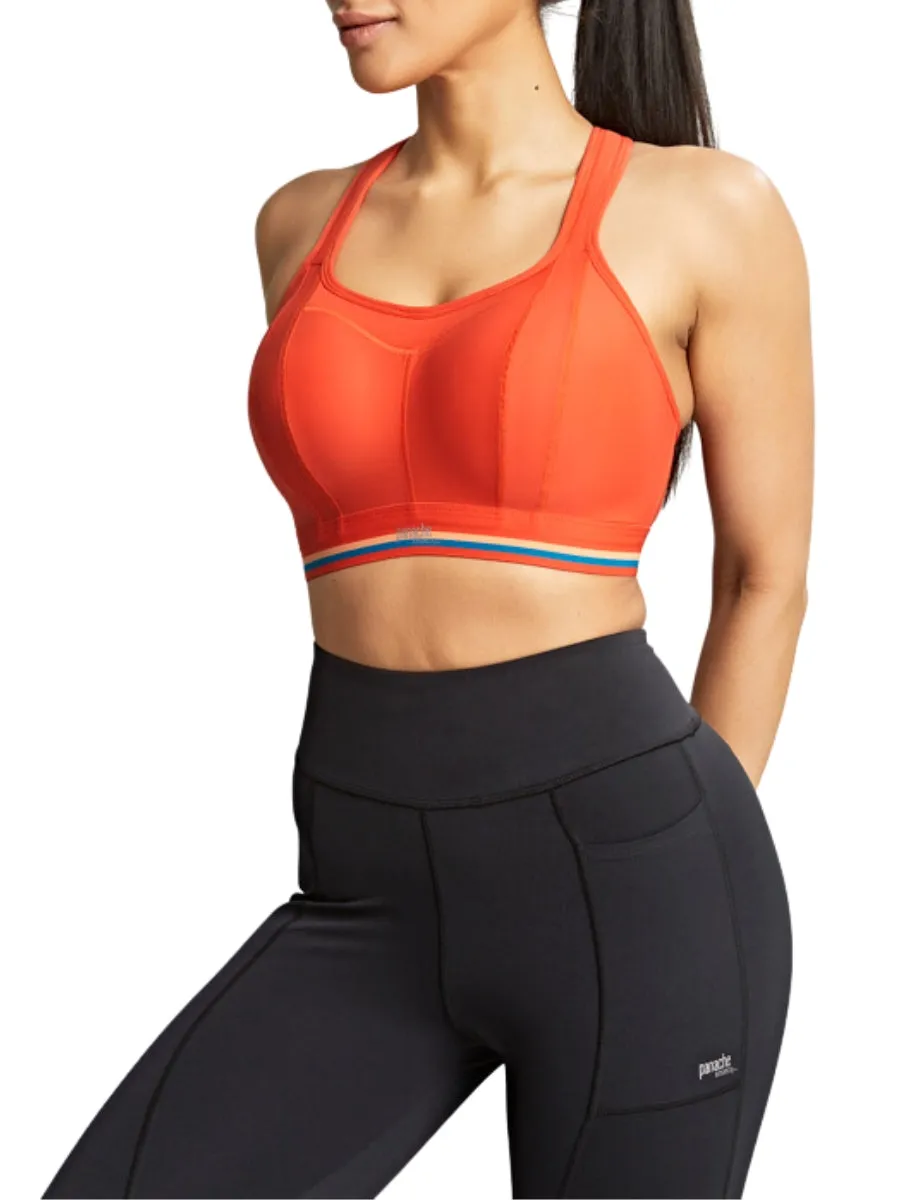 Non Wired Magnetic Racerback Sports Bra - Sunrise Orange