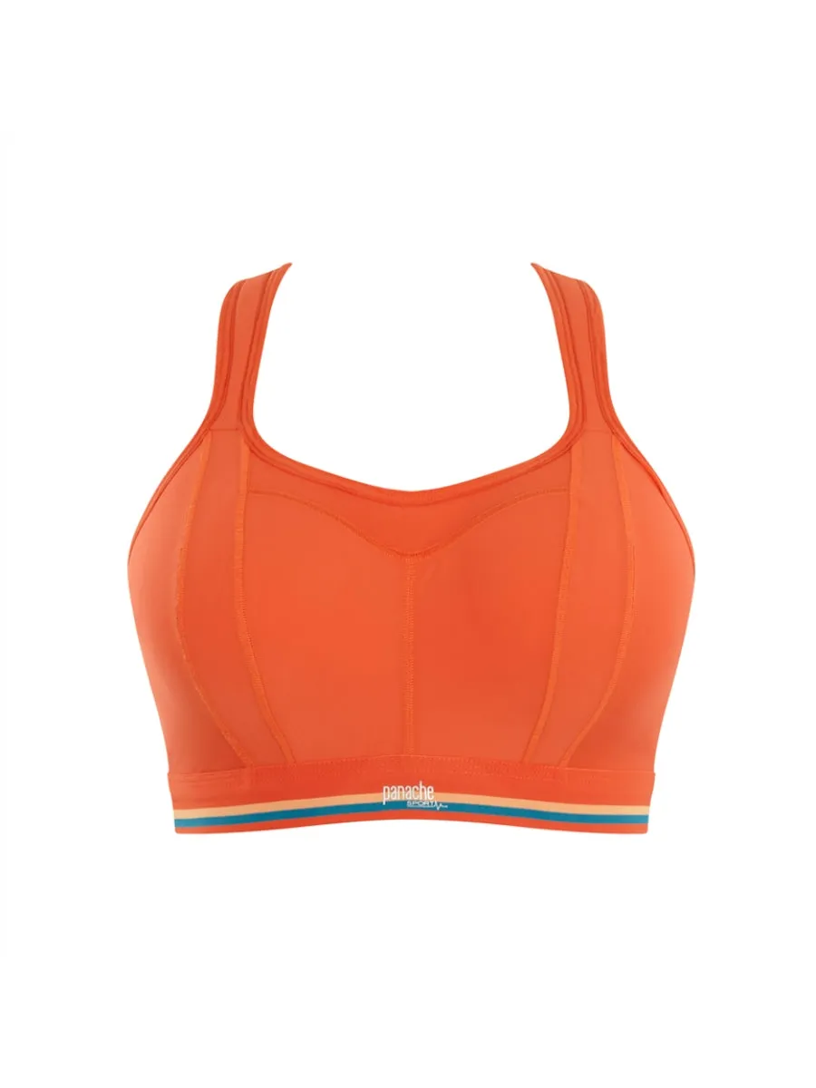 Non Wired Magnetic Racerback Sports Bra - Sunrise Orange