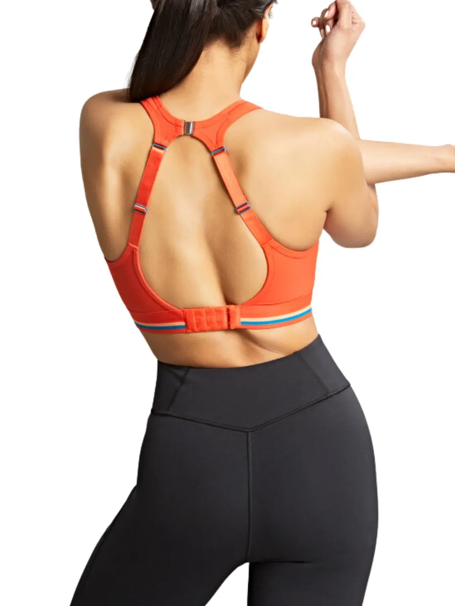 Non Wired Magnetic Racerback Sports Bra - Sunrise Orange