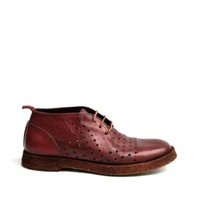 PERFORATED RED RUBREX SHOES