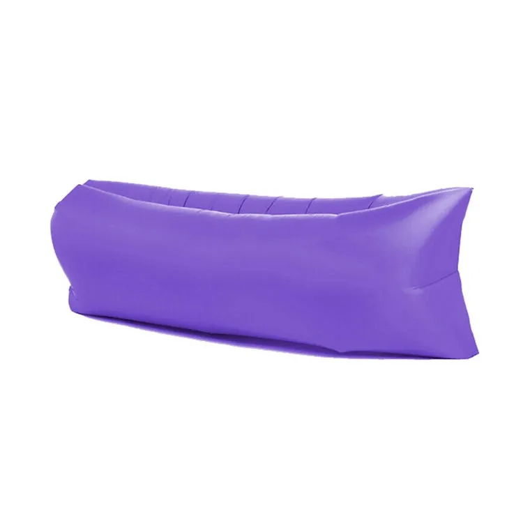 Portable Inflatable Sofa Bed for Camping, Fishing, and Beach, Lazy Air Bed, 78.7 x 27.6 inches (Purple)