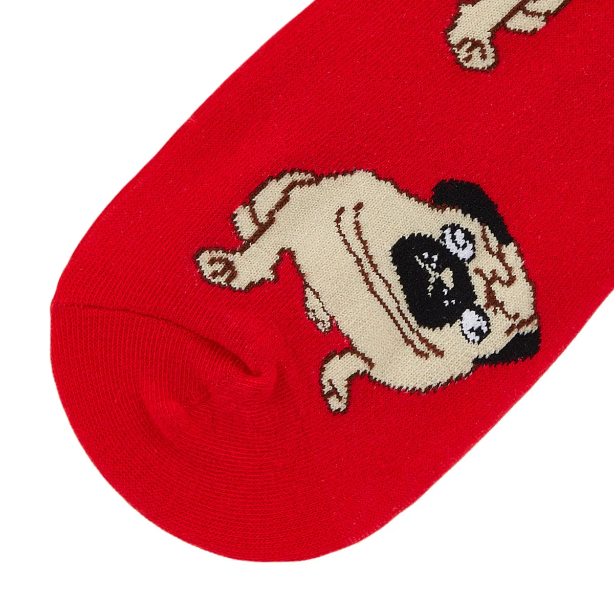 Pug Printed Ankle Socks