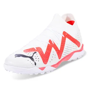 Puma Future Match TT Turf Soccer Shoes (White/Puma Black/Fire Orchid)