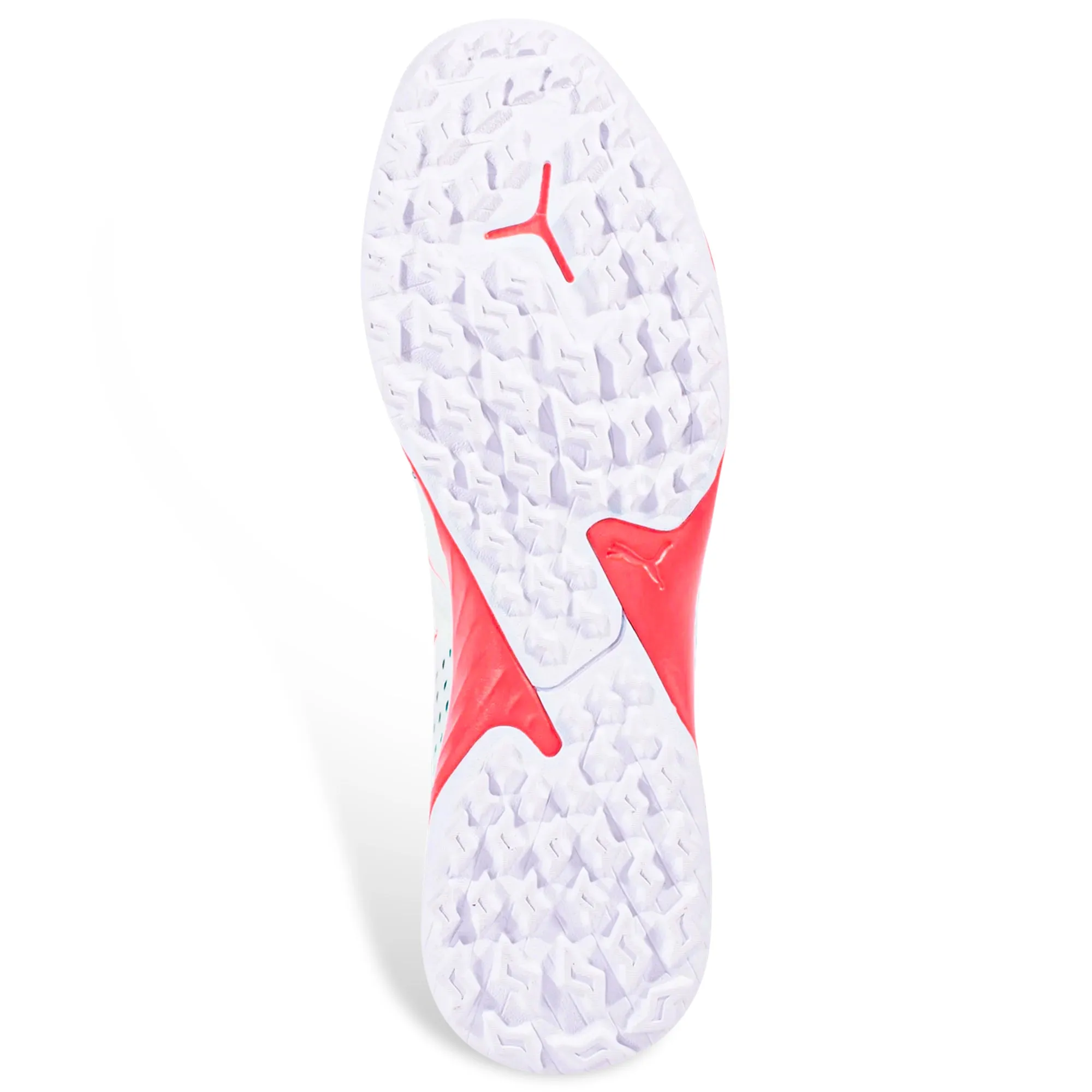 Puma Future Match TT Turf Soccer Shoes (White/Puma Black/Fire Orchid)