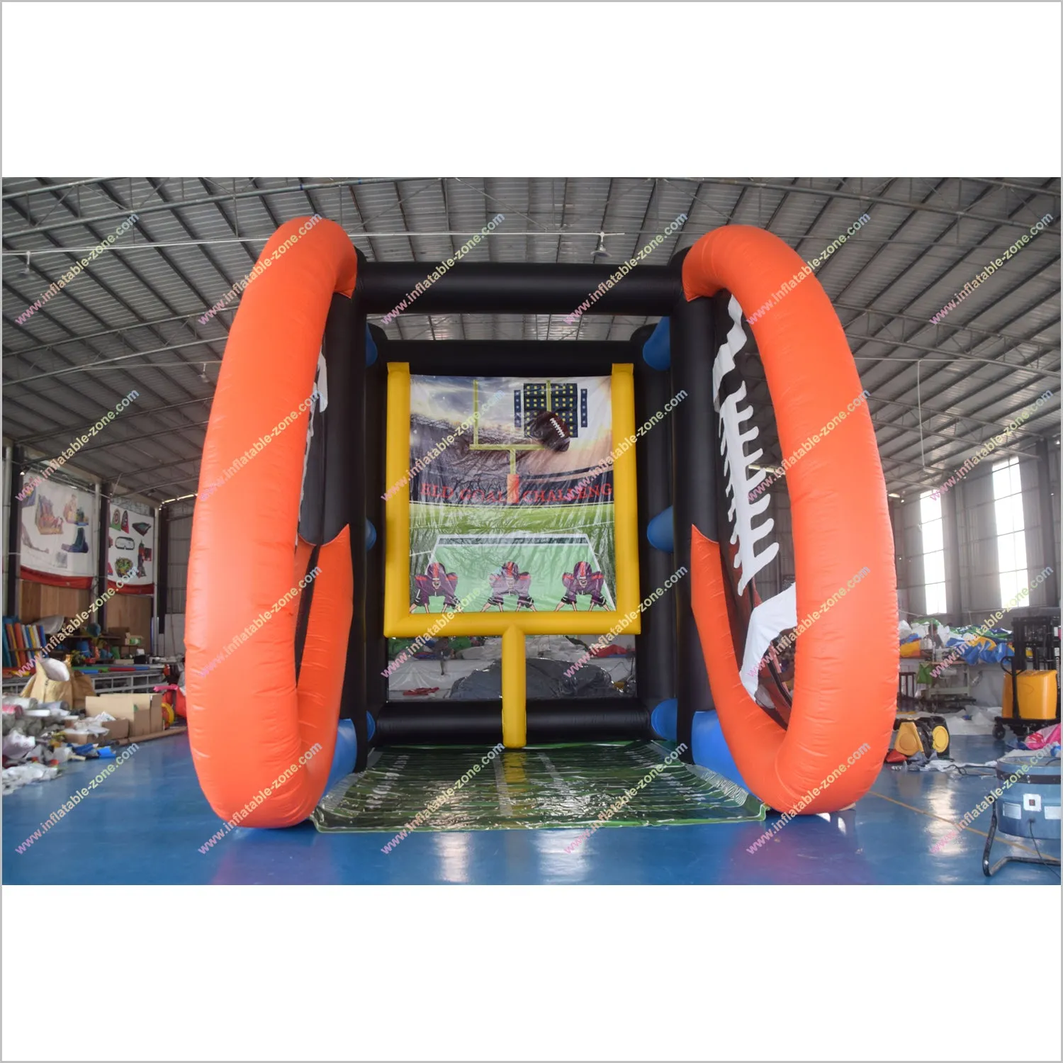 Rugby Sports Field Goal Challenge Kick Game Funny Inflatables Party Equipment Rentals Near Me