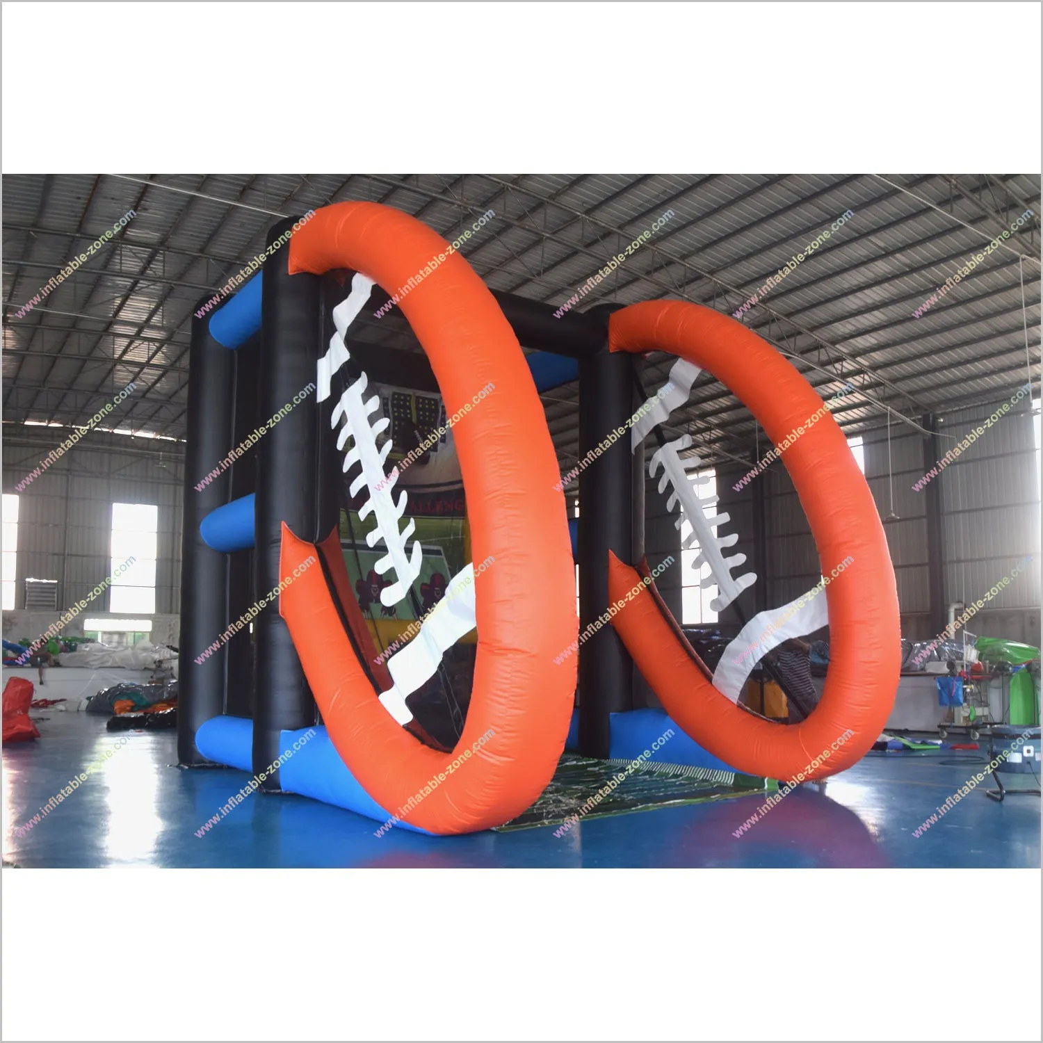 Rugby Sports Field Goal Challenge Kick Game Funny Inflatables Party Equipment Rentals Near Me