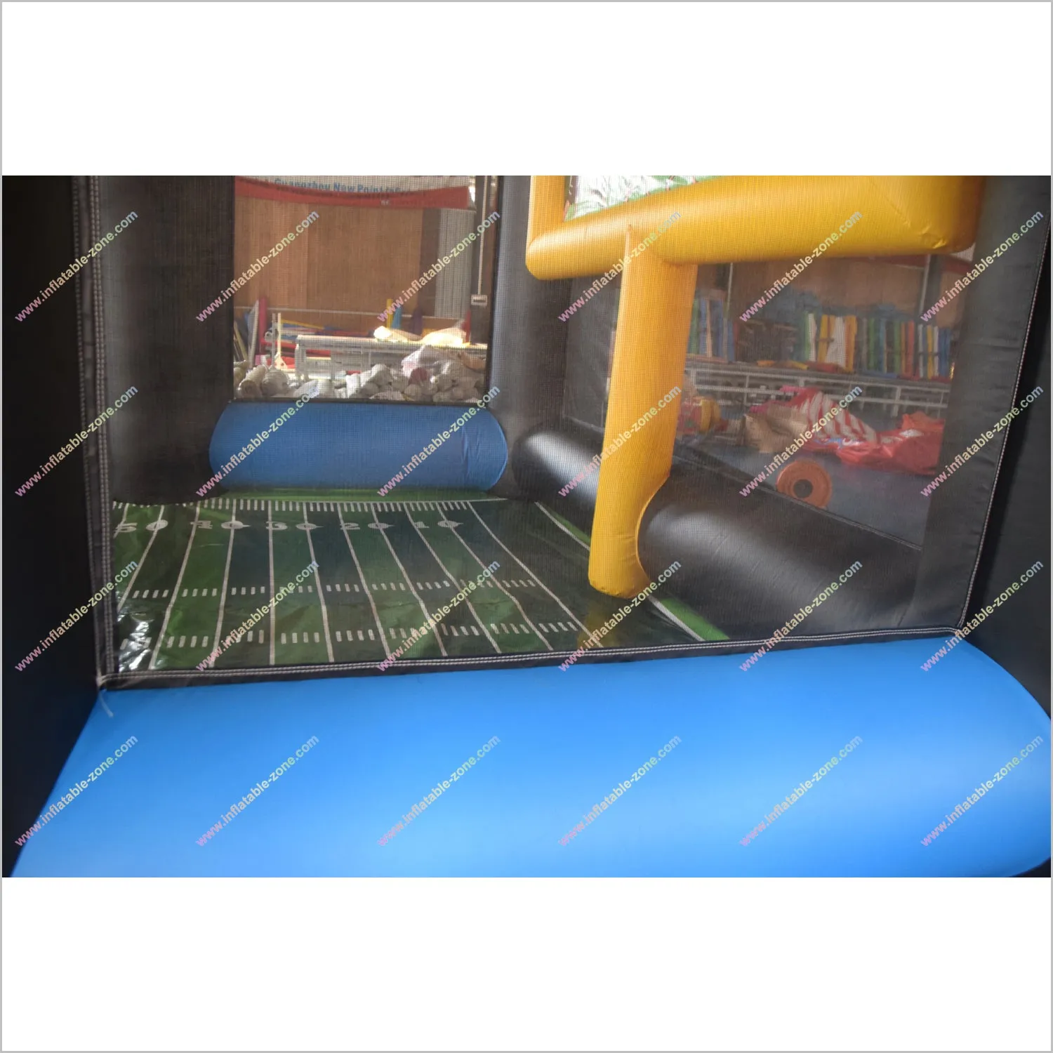 Rugby Sports Field Goal Challenge Kick Game Funny Inflatables Party Equipment Rentals Near Me