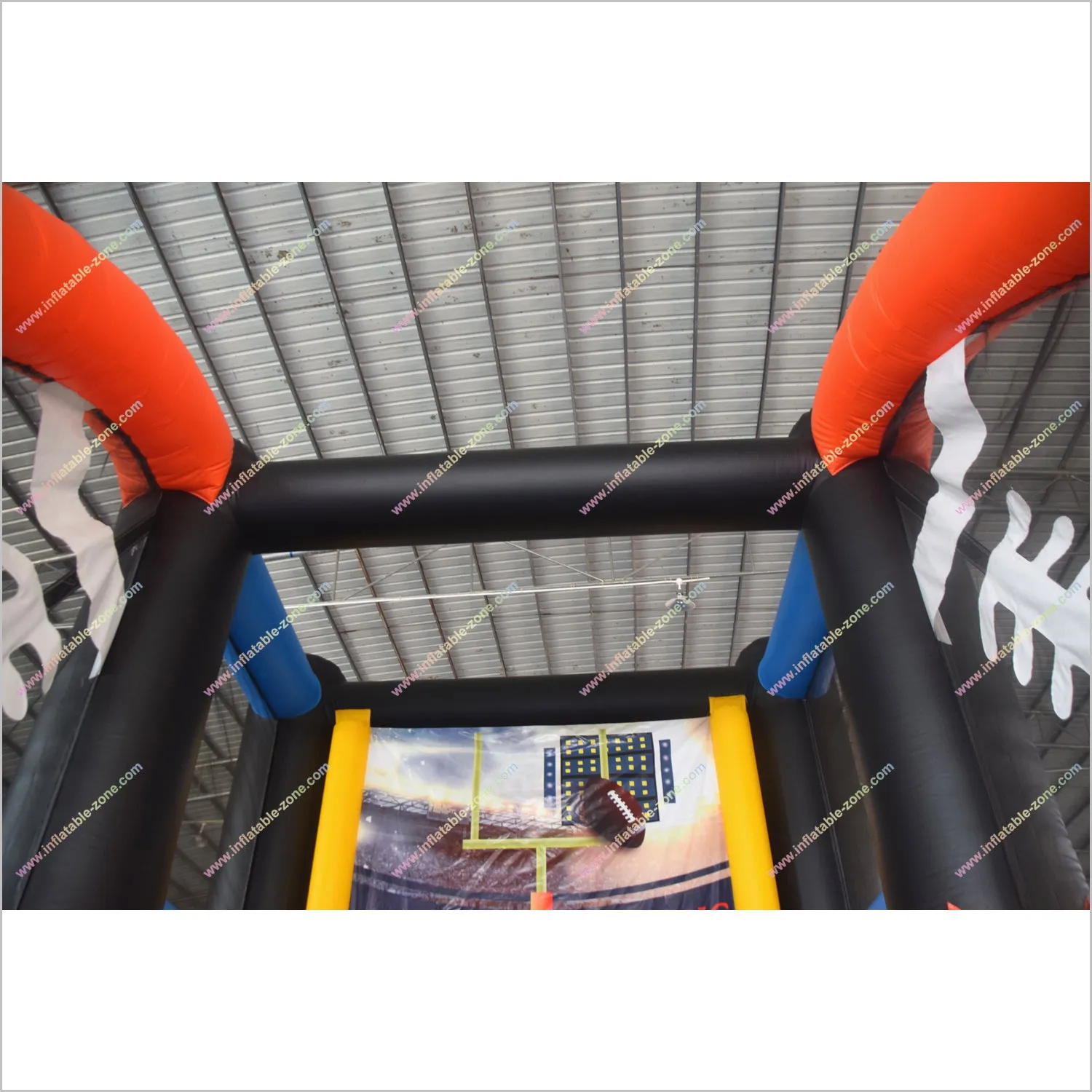 Rugby Sports Field Goal Challenge Kick Game Funny Inflatables Party Equipment Rentals Near Me